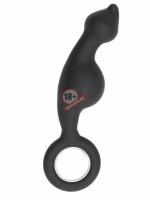 Анальный стимулятор No.62 Dildo With Metal Ring - 18 см.