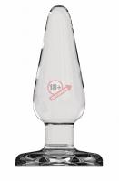 Прозрачная анальная пробка Butt Plug Basic 3 Inch - 7,6 см.
