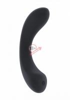 Чёрный гнущийся вибратор Olivia - 15,6 см.