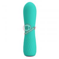Мятный мини-вибратор Elfin - 11,9 см.