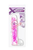 Розовый гелевый фаллоимитатор EXCELLENT POWER X TIER DUO DENSITY - 20 см.
