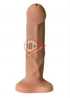 Телесный фаллоимитатор с функцией семяизвержения Pop Dildo - 17,9 см.