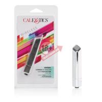 Серебристая вибропуля со скошенным кончиком Kroma Bullets