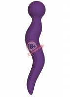 Фиолетовый жезловый вибромассажёр Cassi - 21 см.