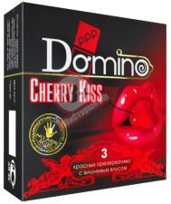 Презервативы Domino Cherry Kiss со вкусом вишни - 3 шт.