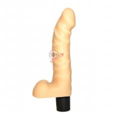 Вибромассажер №17 с рельефом - 19 см.