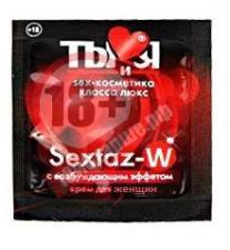 Возбуждающий крем для женщин Sextaz-W в одноразовой упаковке - 1,5 гр.