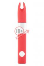 Красный клиторальный вибратор с 4Gb USB памяти и 7 режимами вибрации