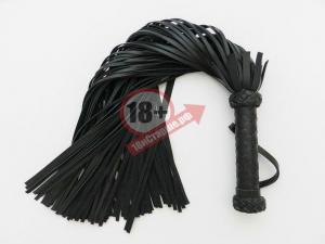 Чёрная плетка с 110 хвостами - 75 см.