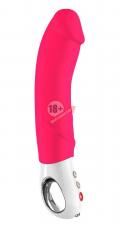 Ярко-розовый перезаряжаемый вибратор Big Boss G5 - 22,8 см.