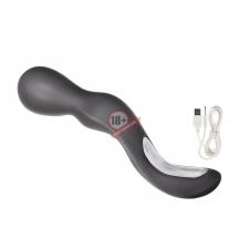 Серый вибромассажер Lover's Wand - 22,75 см.