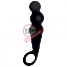 Чёрный анальный стимулятор ASSY THE MAGGOT SILICONE - 14,5 см.