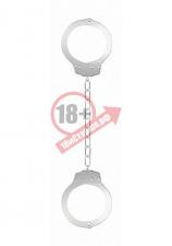Металлические белые оковы Pleasure Legcuffs