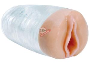 Прозрачная вагина  CyberSkin Ice Action-View Pussy Stroker