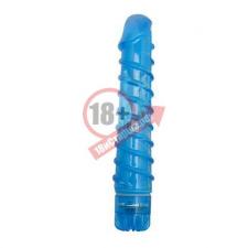 Ребристый вибратор Climax Gems Sapphire Swirl - 16 см.
