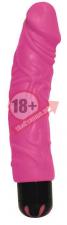 Многоскоростной розовый вибратор-реалистик PURE STUD PINK - 20,3 см.