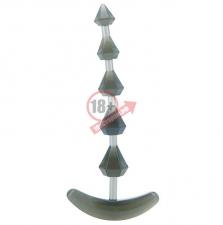 Дымчатая анальная цепочка PLIABLE PROBE - 15 см.