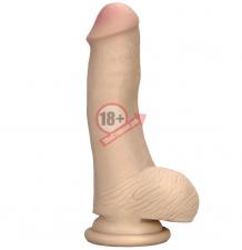 Реалистичный телесный вибромассажёр REALSTUFF 6.5INCH VIBRATOR - 16,5 см.