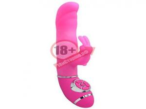 Розовый силиконовый вибратор типа babbit PURRFECT SILICONE 7INCH - 18 см.