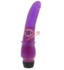Фиолетовый вибратор с "юбочкой" шипов DDC PURPLE MULTISPEED VIBRATOR - 17,8 см.