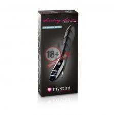 Вибратор с электростимуляцией Sizzling Simon Black Edition - 27 см.