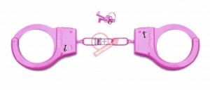 Розовые металлические наручники SHOTS TOYS Pink