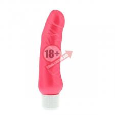 Розовый вибратор-реалистик MINI VIBE 5 PEARL SHINE VIBRATOR PINK - 12,7 см.