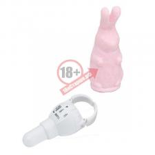 Розовый виброзайчик 4PLAY FINGER RING VIBE RABBIT PINK