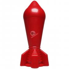Красный анальный плаг Shock Wave Cherry Bomb - 20,3 см.