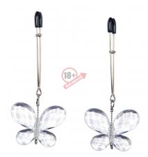 Зажимы для сосков с подвесками-бабочками Butterfly Clamps
