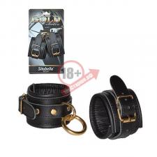 Кожаные наручники с круглым карабином Sitabella Gold Collection