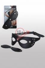 Кожаная маска с шорами Sitabella Chrome Collection