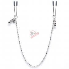 Зажимы для сосков на нитке бусин At My Mercy Chained Nipple Clamps