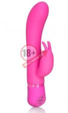 Вибромассажер Spellbound Bunny с загнутым кончиком - 17,8 см.