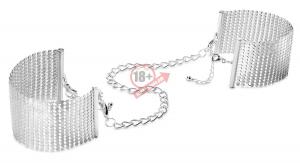 Серебристые наручники-браслеты Desir Metallique Handcuffs