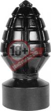 Анальная пробка в виде боеголовки All Black Andreas Dildo - 14,5 см.