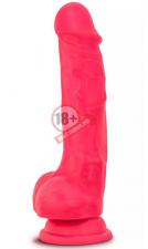 Красный фаллоимитатор на присоске Hypnotize - 19 см.