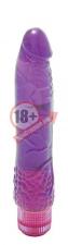 Водонепроницаемый фиолетовый вибромассажер H2O PATRIOT WATERPROOF VIBRATOR - 19 см.