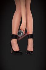 Чёрные двусторонние оковы на ноги Reversible Ankle Cuffs