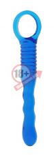 Голубой анальный стимулятор TAPERED ANAL ROD BLUE - 14,5 см.