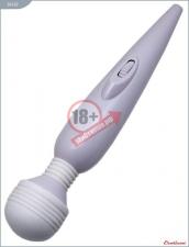 Белый вибромассажёр Mimi Magic Wand - 19,2 см.