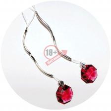 Украшение для груди с красными кристаллами Swarovski