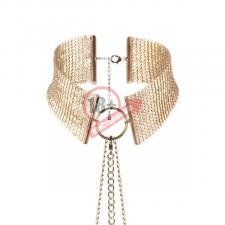 Золотистый ошейник с цепочками Desir Metallique Collar