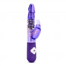 Фиолетовый вибратор с клиторальной стимуляцией Luxe Rabbit 2 - 26 см.