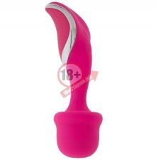 Розовый вибратор-жезл NAGHI NO.6 - 17,5 см.