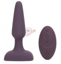 Фиолетовая вибровтулка Feel So Alive Rechargeable Vibrating Pleasure Plug - 14 см.