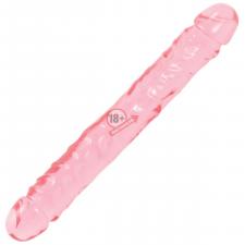 Двухсторонний гелевый фаллоимитатор Crystal Jellies 12" Jr. Double Dong - 30,5 см.