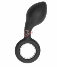 Анальный стимулятор No.63 Dildo With Metal Ring - 13,5 см.