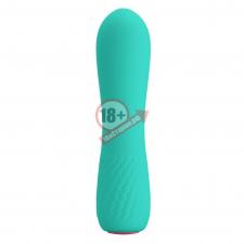 Мятный мини-вибратор Elfin - 11,9 см.