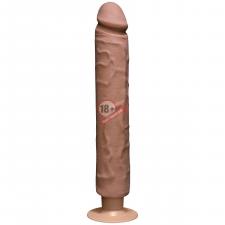 Вибратор-мулат The Realistic Cock ULTRASKYN Without Balls Vibrating 12” - 33,5 см.